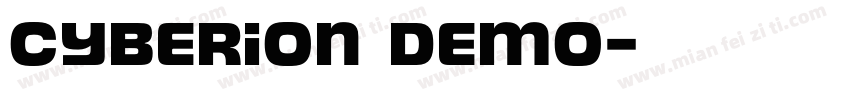 Cyberion Demo字体转换